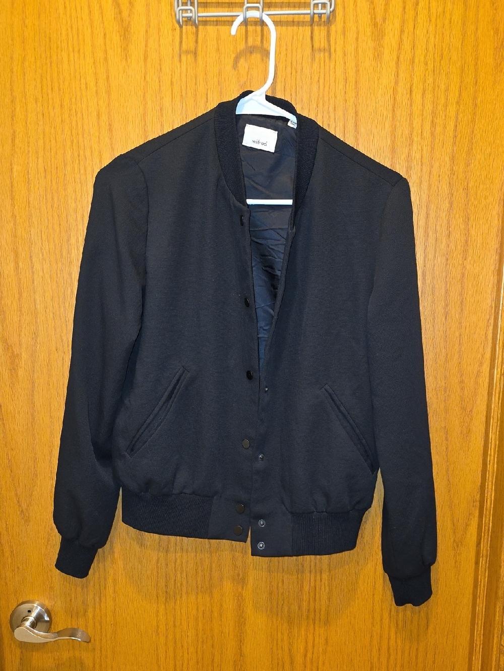 Wilfred Black Bomber Jacket